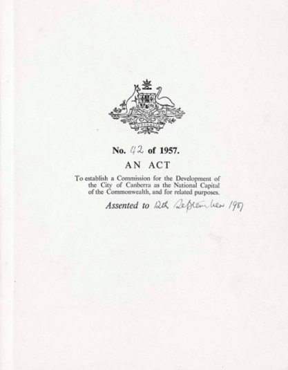National Capital Development Commission Act 1957